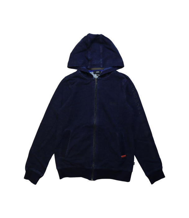 A Navy Pants Sets from Boss in size 10Y for boy. (Front View)