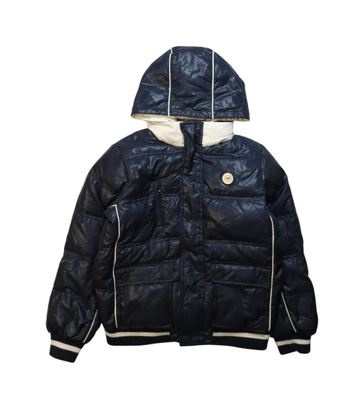 A Black Puffer/Quilted Jackets from Armani in size 10Y for boy. (Front View)