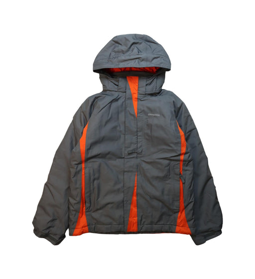 A Grey Ski Jackets from Patagonia in size 10Y for neutral. (Front View)