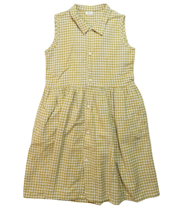 A Yellow Sleeveless Dresses from Ketiketa in size 10Y for girl. (Front View)