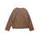 A Brown Puffer/Quilted Jackets from Emile et Ida in size 10Y for girl. (Back View)