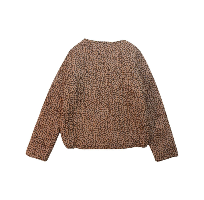 A Brown Puffer/Quilted Jackets from Emile et Ida in size 10Y for girl. (Back View)