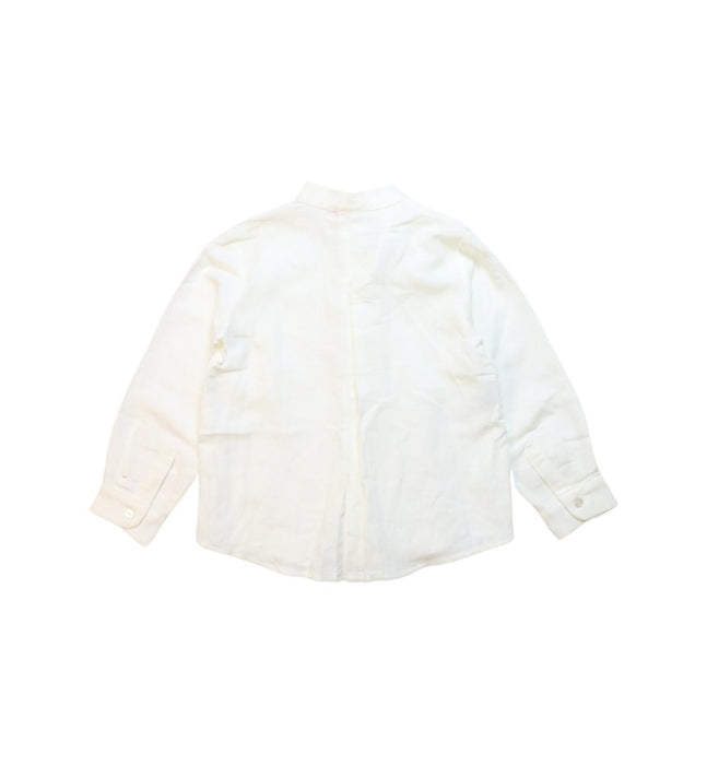 A White Long Sleeve Tops from La Coqueta in size 3T for neutral. (Back View)