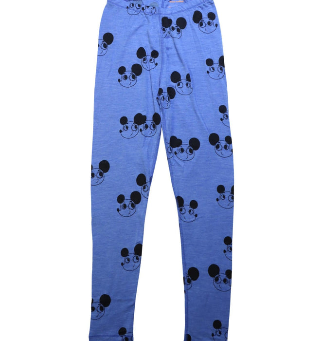 A Blue Leggings from Mini Rodini in size 10Y for girl. (Front View)