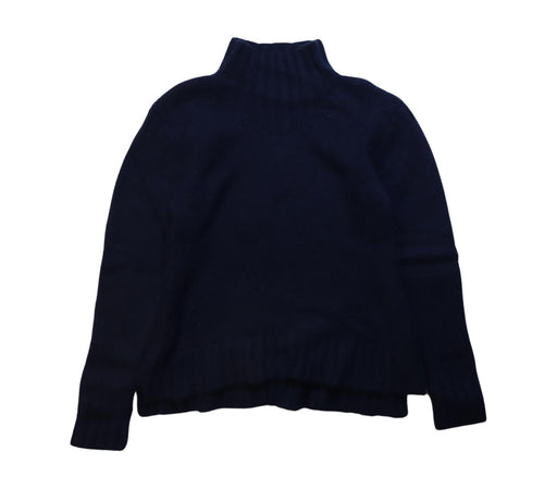 A Navy Knit Sweaters from Bonpoint in size 14Y for girl. (Front View)