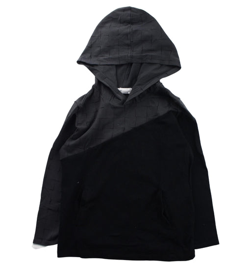 A Black Hooded Sweatshirts from Miles the Label in size 7Y for boy. (Front View)