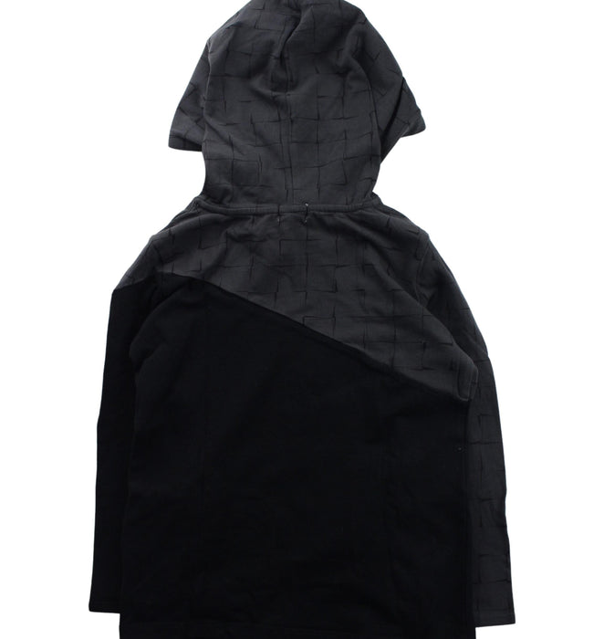A Black Hooded Sweatshirts from Miles the Label in size 7Y for boy. (Back View)