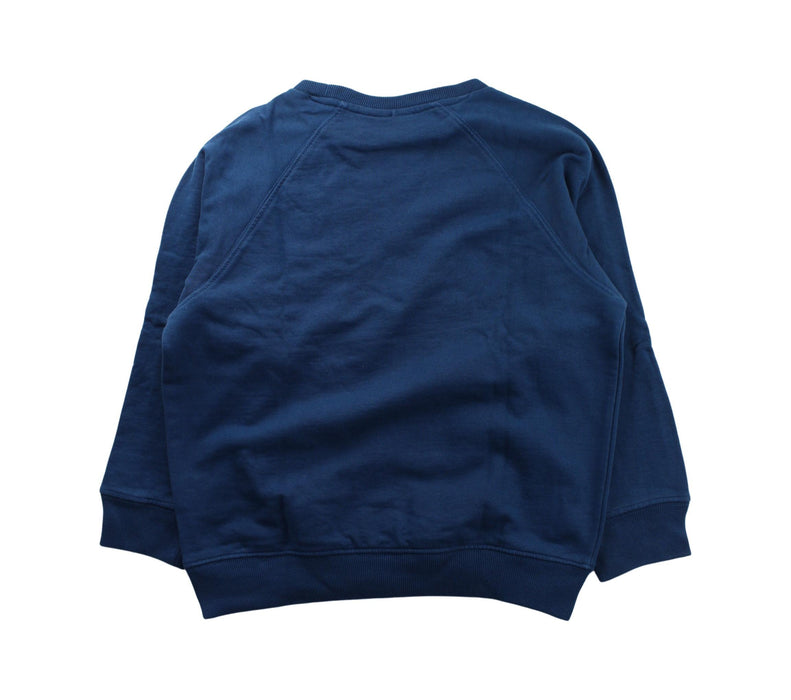 A Blue Crewneck Sweatshirts from Molo in size 8Y for boy. (Back View)