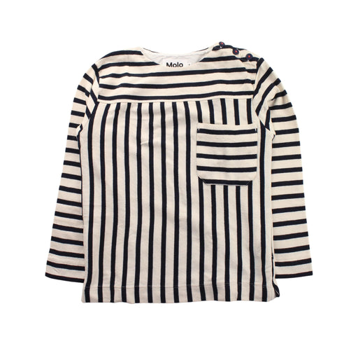 A Black Long Sleeve Tops from Molo in size 6T for girl. (Front View)