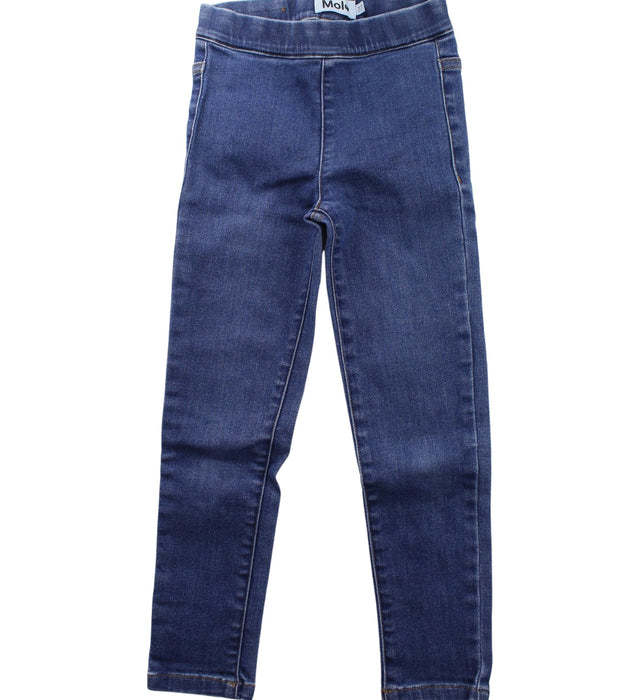 A Blue Jeans from Molo in size 5T for girl. (Front View)