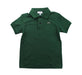 A Green Short Sleeve Polos from Lacoste in size 4T for boy. (Front View)