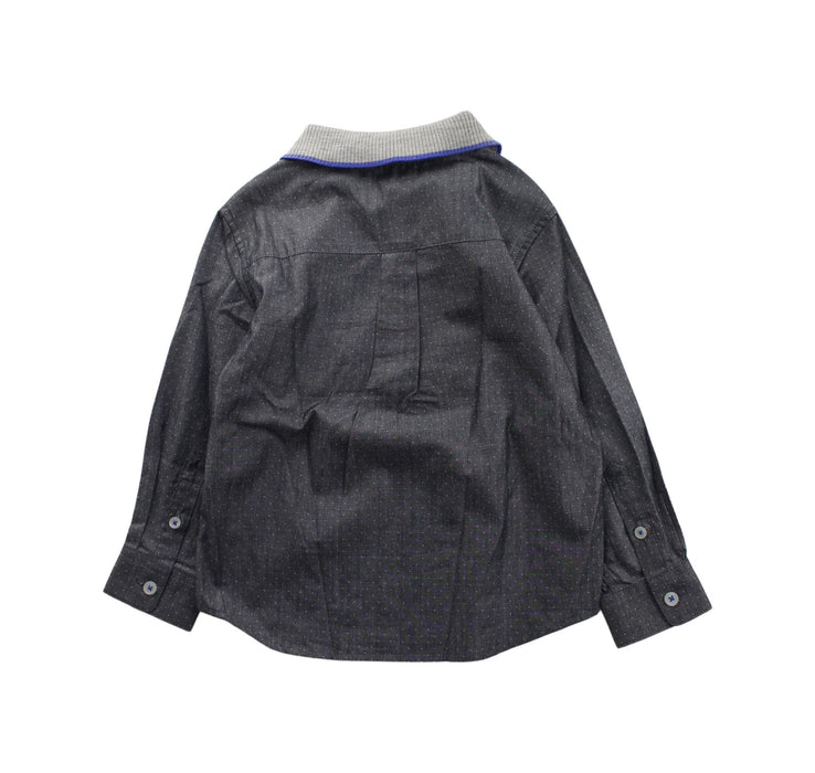 A Grey Long Sleeve Polos from Nicholas & Bears in size 4T for boy. (Back View)
