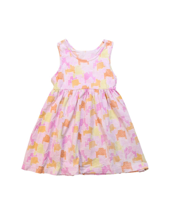 A Multicolour Sleeveless Dresses from Jim Thompson in size 3T for girl. (Front View)
