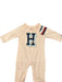 A Peach Long Sleeve Rompers from Tommy Hilfiger in size 3-6M for neutral. (Front View)