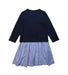 A Navy Long Sleeve Dresses from Crewcuts in size 12Y for girl. (Back View)