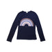 A Navy Long Sleeve T Shirts from Paul Smith in size 10Y for girl. (Front View)