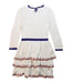 A Multicolour Long Sleeve Dresses from Boden in size 6T for girl. (Back View)