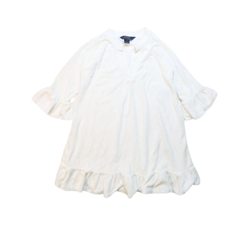 A White Long Sleeve Dresses from Polo Ralph Lauren in size 6T for girl. (Front View)