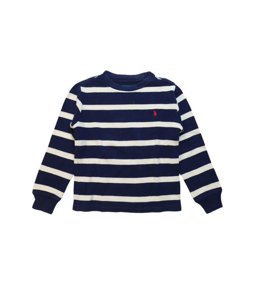 A Navy Crewneck Sweatshirts from Polo Ralph Lauren in size 4T for boy. (Front View)