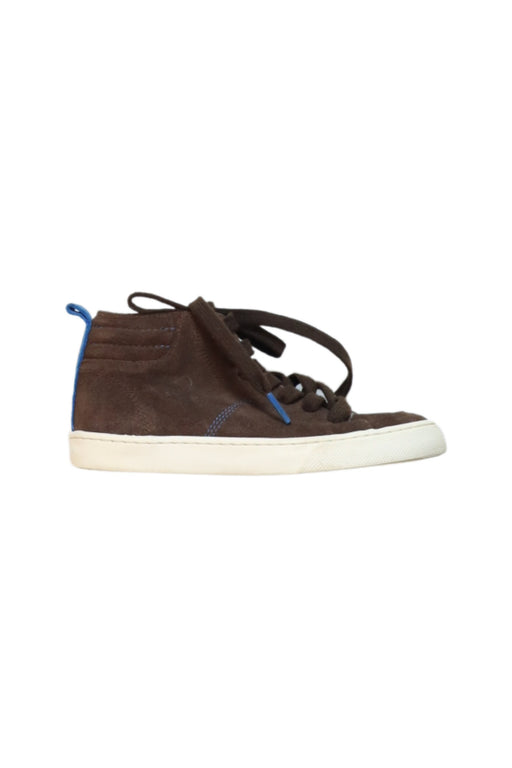 A Brown Sneakers from Boden in size 6T for boy. (Front View)