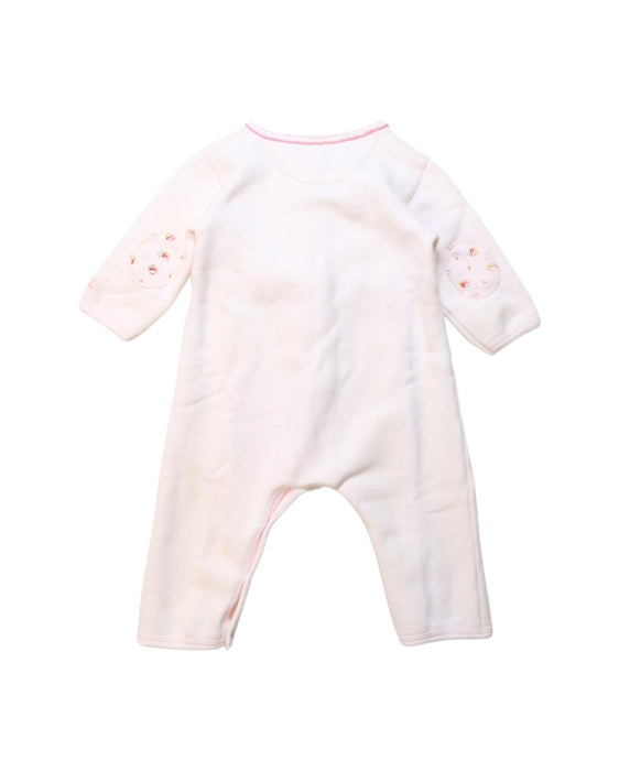 A Pink Long Sleeve Jumpsuits from Petit Bateau in size 6-12M for neutral. (Back View)