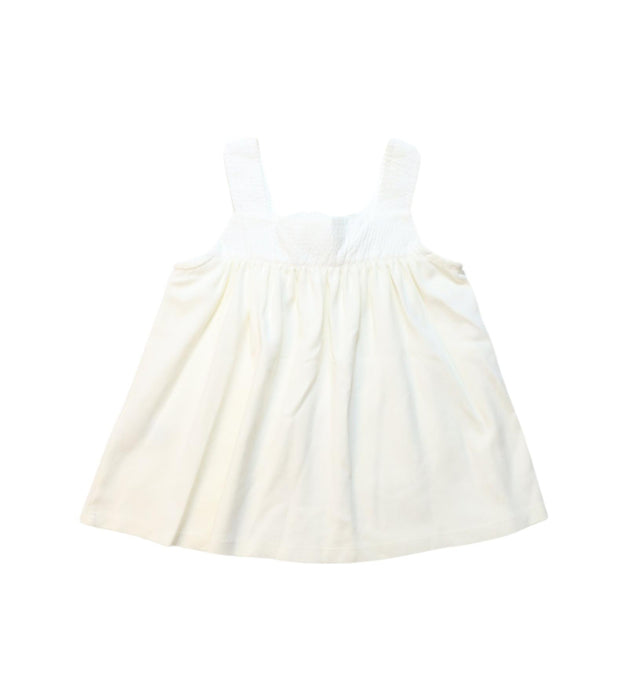 A White Sleeveless Tops from Chloe in size 4T for girl. (Back View)