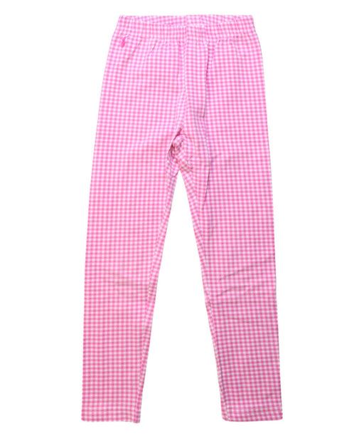 A Pink Leggings from Polo Ralph Lauren in size 6T for girl. (Front View)