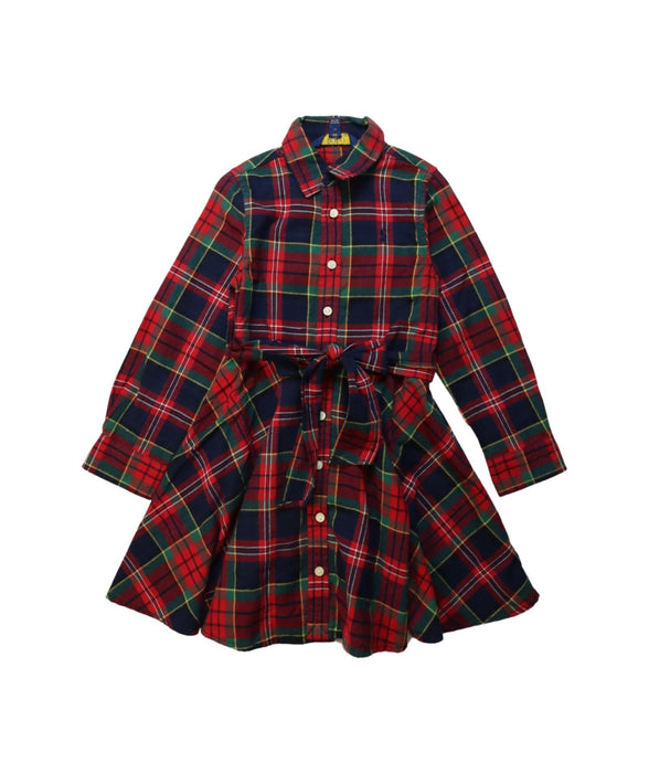A Multicolour Long Sleeve Dresses from Polo Ralph Lauren in size 4T for girl. (Front View)