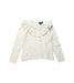 A White Knit Sweaters from Polo Ralph Lauren in size 5T for girl. (Front View)
