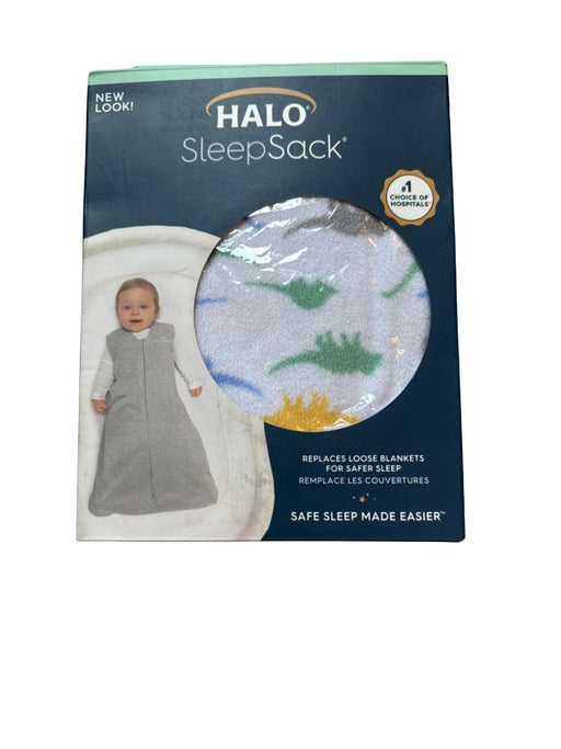 A White Sleepsacs from HALO in size 6-12M for neutral. (Front View)