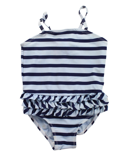 A Blue Swimsuits from Seed in size 12-18M for girl. (Front View)