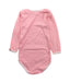 A Pink Long Sleeve Bodysuits from Petit Bateau in size 2T for girl. (Back View)