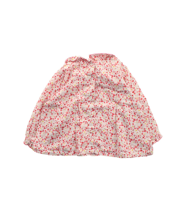 A White Long Sleeve Tops from Petit Bateau in size 6-12M for girl. (Back View)