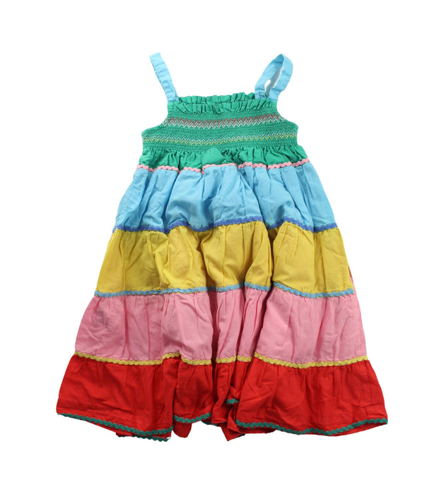 A Multicolour Sleeveless Dresses from Boden in size 7Y for girl. (Back View)