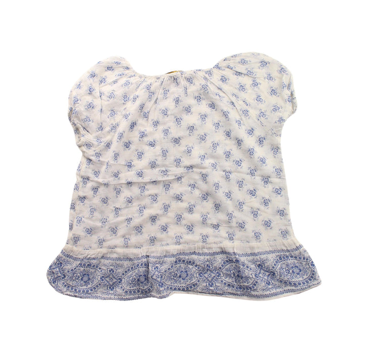 A Blue Short Sleeve Tops from Polo Ralph Lauren in size 7Y for girl. (Back View)