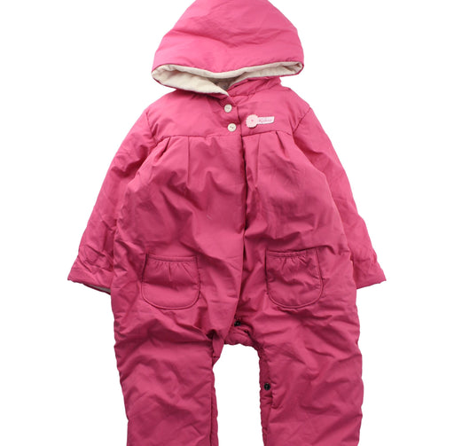 A Pink Snowsuits from Kaloo in size 12-18M for girl. (Front View)
