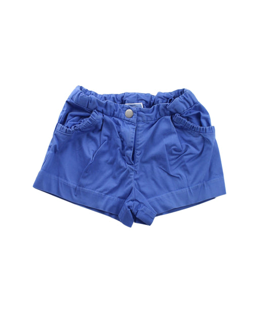 A Blue Shorts from Jacadi in size 4T for girl. (Front View)