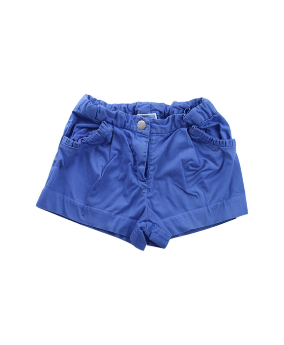 A Blue Shorts from Jacadi in size 4T for girl. (Front View)