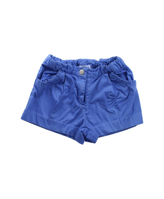 A Blue Shorts from Jacadi in size 4T for girl. (Front View)