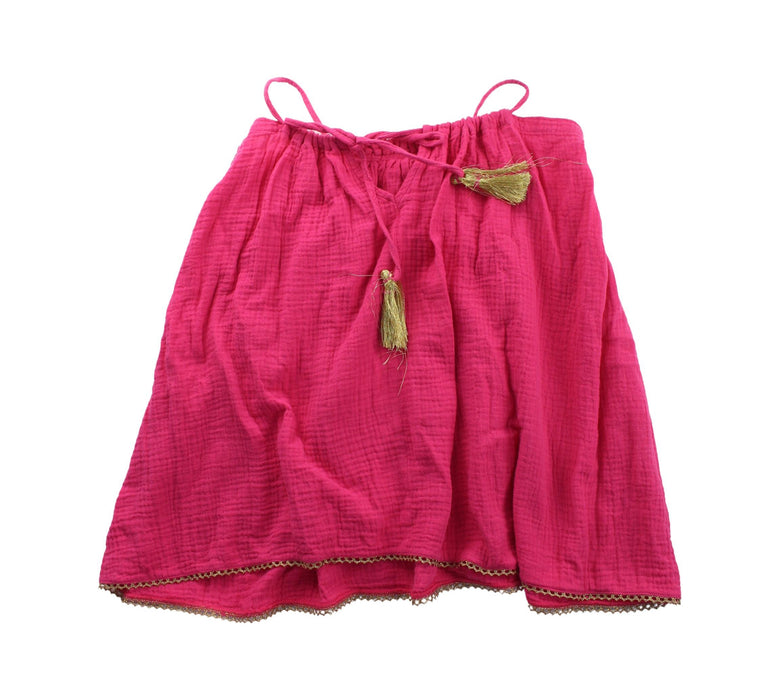 A Pink Sleeveless Dresses from Sunset Limonade in size 4T for girl. (Back View)