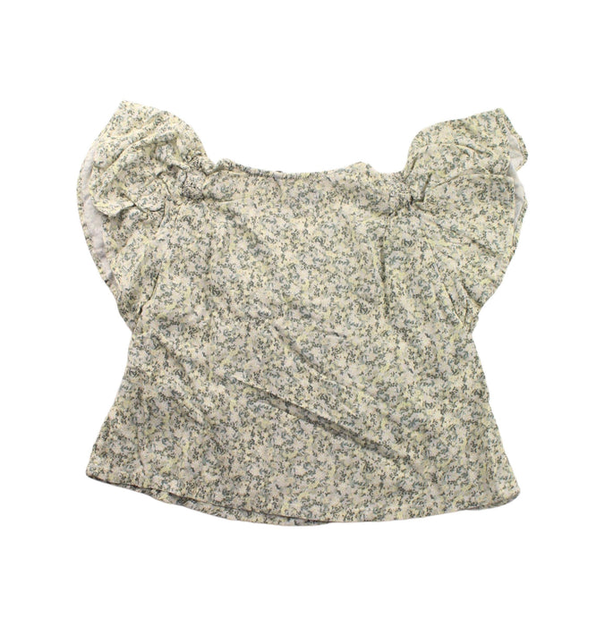 A Green Short Sleeve Tops from IKKS in size 5T for girl. (Back View)