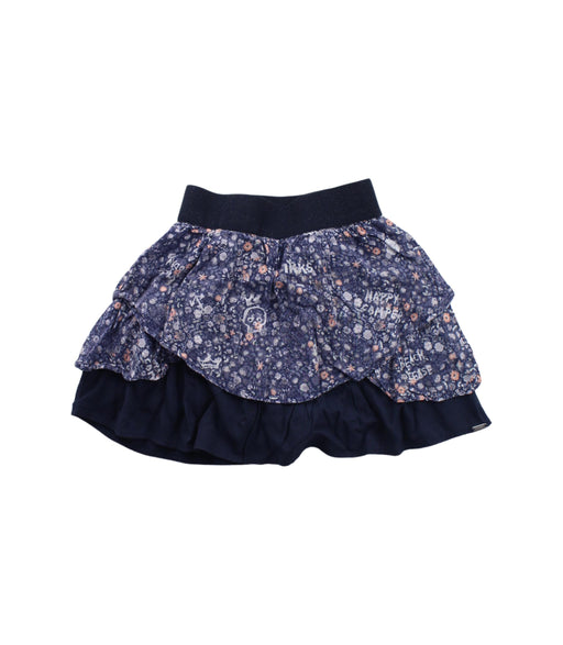 A Blue Short Skirts from IKKS in size 5T for girl. (Front View)