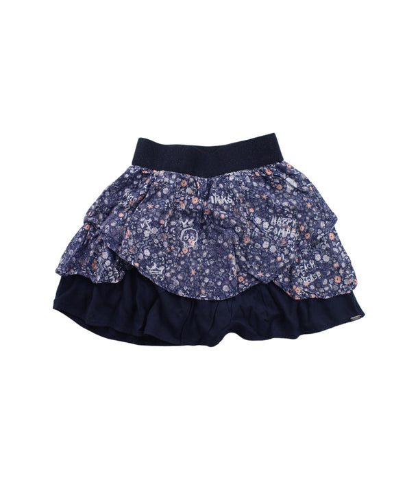 A Blue Short Skirts from IKKS in size 5T for girl. (Front View)