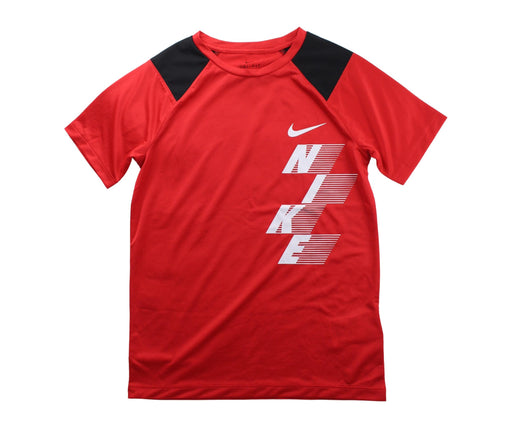 A Red Short Sleeve T Shirts from Nike in size 10Y for boy. (Front View)