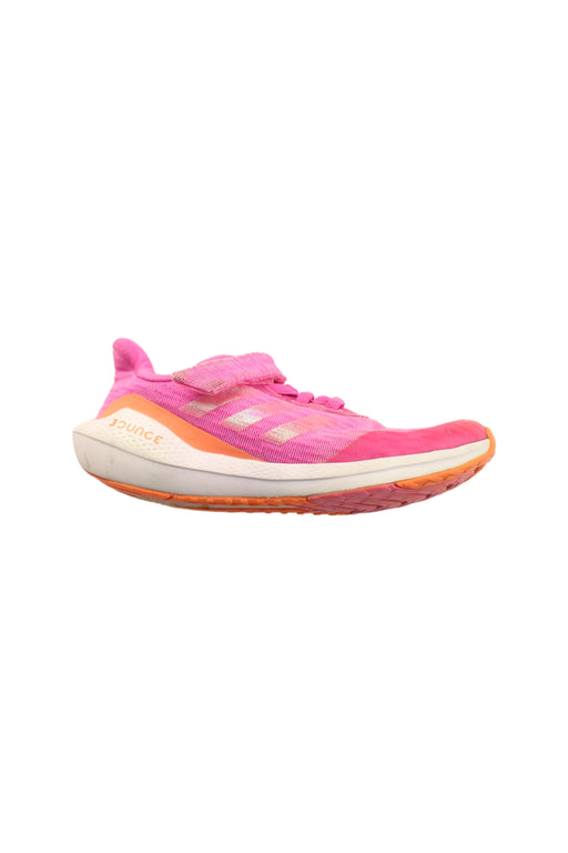 A Pink Sneakers from Adidas in size 6T for girl. (Front View)