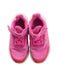 A Pink Sneakers from Adidas in size 6T for girl. (Back View)