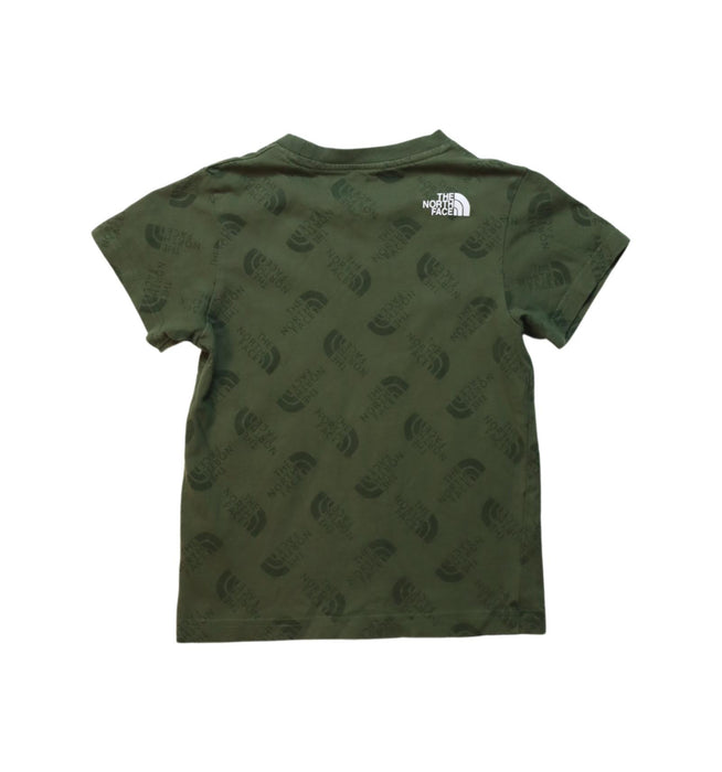 A Green Short Sleeve T Shirts from The North Face in size 7Y for boy. (Back View)