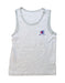 A Grey Sleeveless T Shirts from Champion in size 7Y for boy. (Front View)