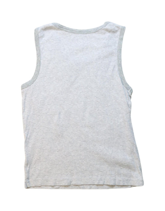 A Grey Sleeveless T Shirts from Champion in size 7Y for boy. (Back View)