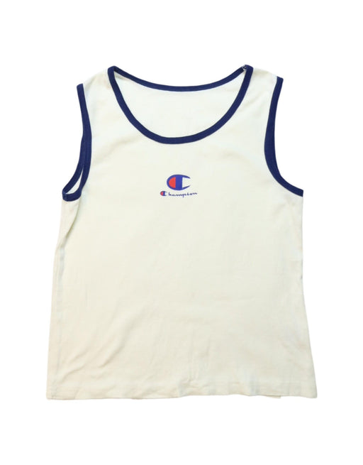 A Navy Sleeveless T Shirts from Champion in size 7Y for boy. (Front View)